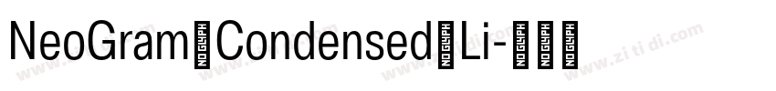 NeoGram Condensed Li字体转换